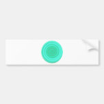 Retro Candy Swirl in Baby Blue Bumper Sticker