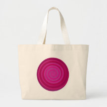 Retro Candy Swirl in Plum Tote Bags