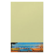 RETRO CARS - Auto repair automotive ,blue Stationery Design