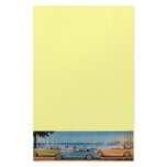 RETRO CARS - Auto repair automotive ,blue yellow Stationery Design