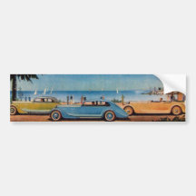 RETRO CARS - Auto repair automotive Bumper Sticker