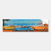 RETRO CARS - Auto repair automotive Bumper Sticker