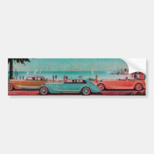 RETRO CARS - Auto repair automotive Bumper Stickers