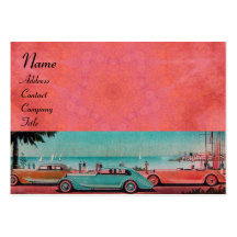 RETRO CARS - Auto repair automotive Business Card Templates