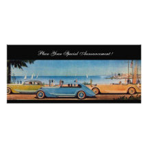 RETRO CARS CUSTOM INVITES