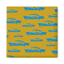 Retro Cars Refrigerator Magnets