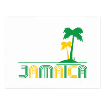 Rétro carte postale de la Jamaïque