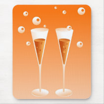 Retro Champagne Mousepad