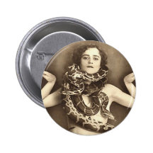 Rétro charmeur de serpent vintage de numéro de cir badges avec agrafe