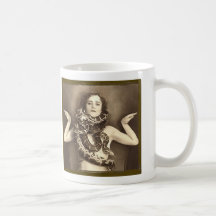 Rétro charmeur de serpent vintage de numéro de cir tasse à café