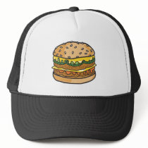 retro cheese hamburger hats