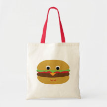 Retro Cheeseburger Canvas Bag