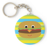 Retro Cheeseburger Key Chains