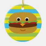 Retro Cheeseburger Ornaments