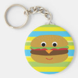 Rétro cheeseburger porte-clef