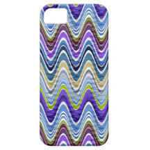 Retro Chevron and Wavy Stripes Pattern