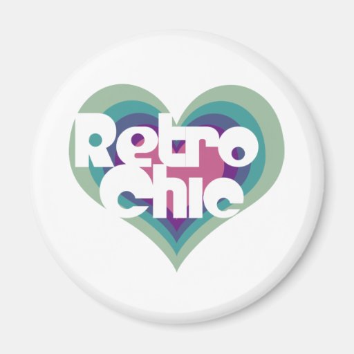 Retro Chic Refrigerator Magnet