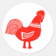 Retro Chick Stickers