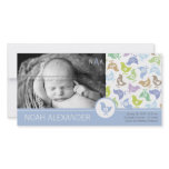 Retro Chicks Boy Birth Announcement Photo Card photo cards