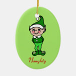 Retro Christmas Elf Ornament