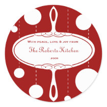 Retro Christmas Label