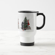 Retro Christmas Tree Mugs