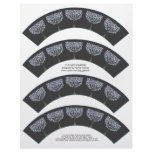 Retro Circle Tree Cupcake Wrappers Printable letterhead