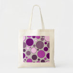 retro circles canvas bag