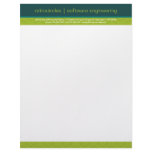 Retro Circles Green & Teal Business Letterhead