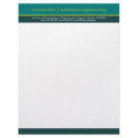 Retro Circles Green & Teal Business Letterhead