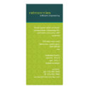 Retro Circles Green & Teal Business Rack Card rack cards