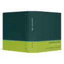 Retro Circles Green & Teal Presentation Binder