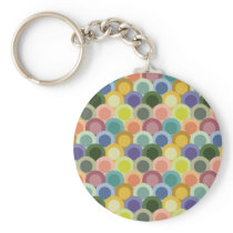 Retro Circles Keychain