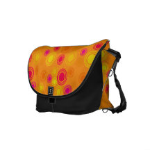 Retro Circles Messenger Bag