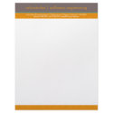 Retro Circles Mint & Orange Business Letterhead