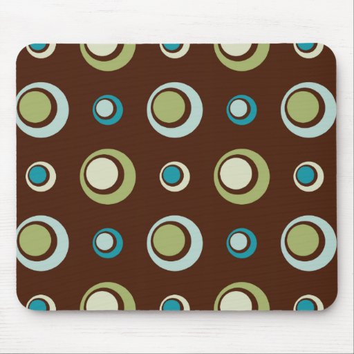 Retro Circles Mouse Pads