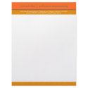 Retro Circles Orange & Tan Business Letterhead