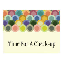 Retro Circles Postcard