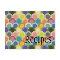 Retro Circles Recipe Card