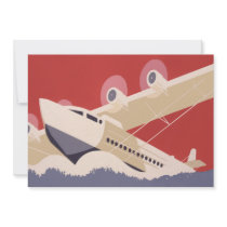 Retro City of New York Airports WPA Poster