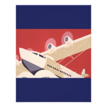 Retro City of New York Airports WPA Poster Custom Announcement