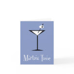 Retro Cocktail Party Note Card Invitations