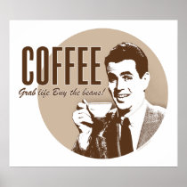 Retro Coffee (style 1) Poster
