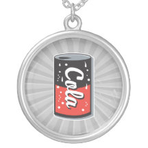 retro cola can design custom necklace