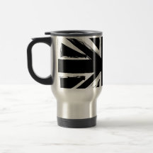 Rétro conception noire abstraite de cric des syndi tasse