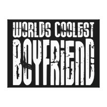 Retro Cool Boyfriends : Worlds Coolest Boyfriend Canvas Print