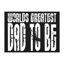 Retro Cool Dads to Be : World's Greatest Dad to be Canvas Prints
