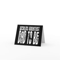 Retro Cool Dads to Be : World's Greatest Dad to be Greeting Card