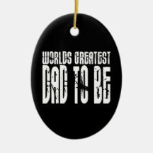 Retro Cool Dads to Be : World's Greatest Dad to be Christmas Tree Ornament
