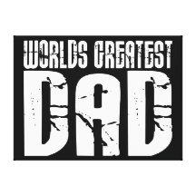 Retro Cool Dads : World's Greatest Dad Canvas Prints